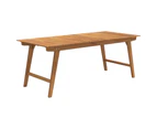 vidaXL Garden Table 200x90x75 cm Solid Wood Acacia
