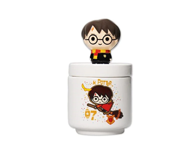 Half Moon Bay - Harry Potter Harry Collector's Box - Kawaii - Storage Jar - Trinket Box with Decorative Lid - Cermaic material - 180ml capacity