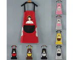 Cartoon Kitchen Sleeveless Apron PVC Waterproof Oilproof Cooking Clothes Cover-#4