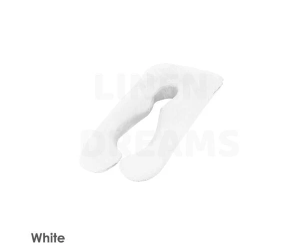 U-shape Maternity Pillow Pregnancy Nursing Sleeping Body Support Feed Aus made - White