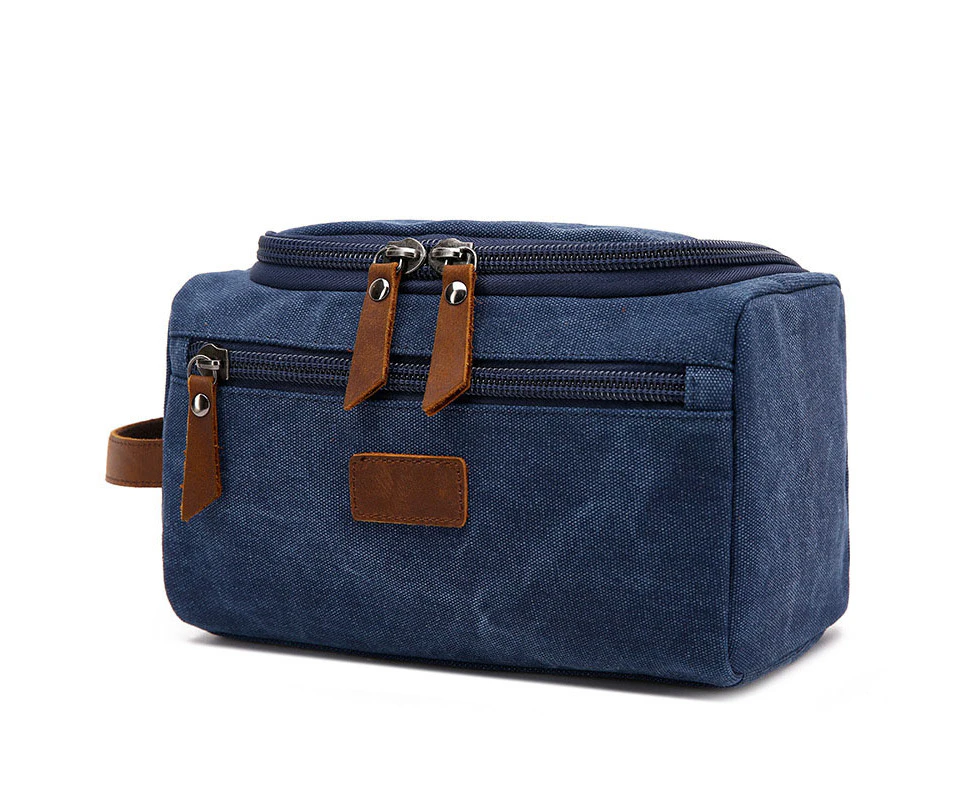 Men's Travel Shaving Toiletry Bag Travel Accessories - Blue