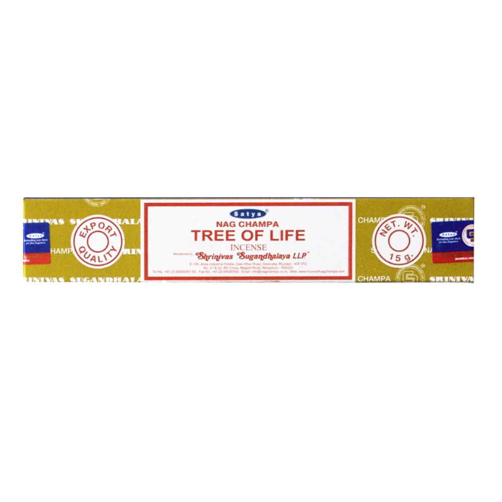 Satya Tree of Life Incense Scented 20 Sticks / 15 Grams