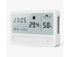 HS-21 Electronic Temperature and Humidity Multifunctional USB Charging Touch LCD Digital Diplay Indoor Weather Station Gauge Clock