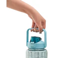 2L Large Capacity Blue Water Bottle Drinking Bottle with Bottle Pouch Sleeve