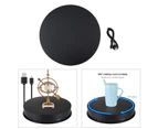 Motorized 6"/12" 360 Rotation Rotating Turntable Display Stand Max Load 15Kg 30cm black