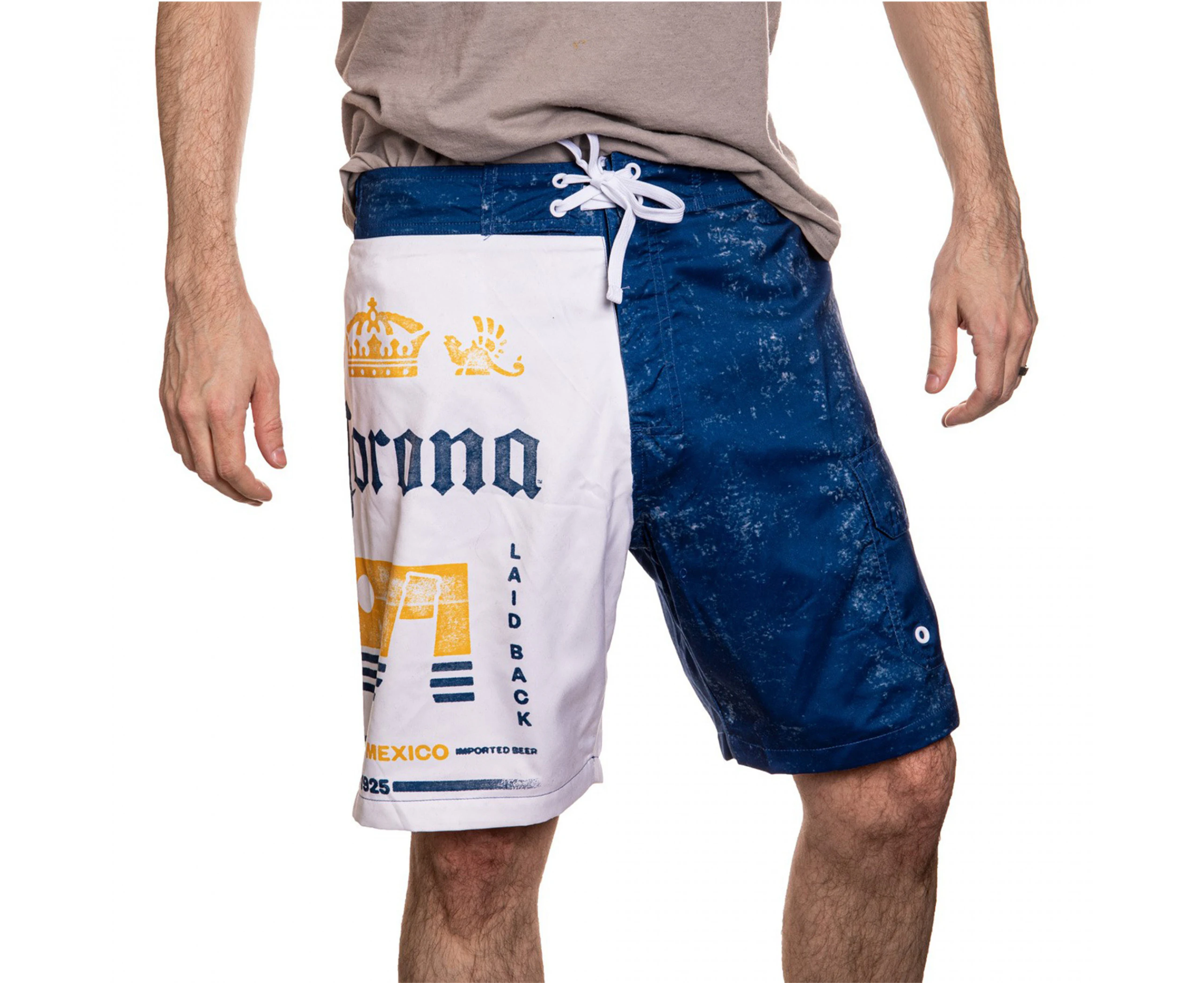 Corona Extra Beer 1925 Label Laid Back Board Shorts