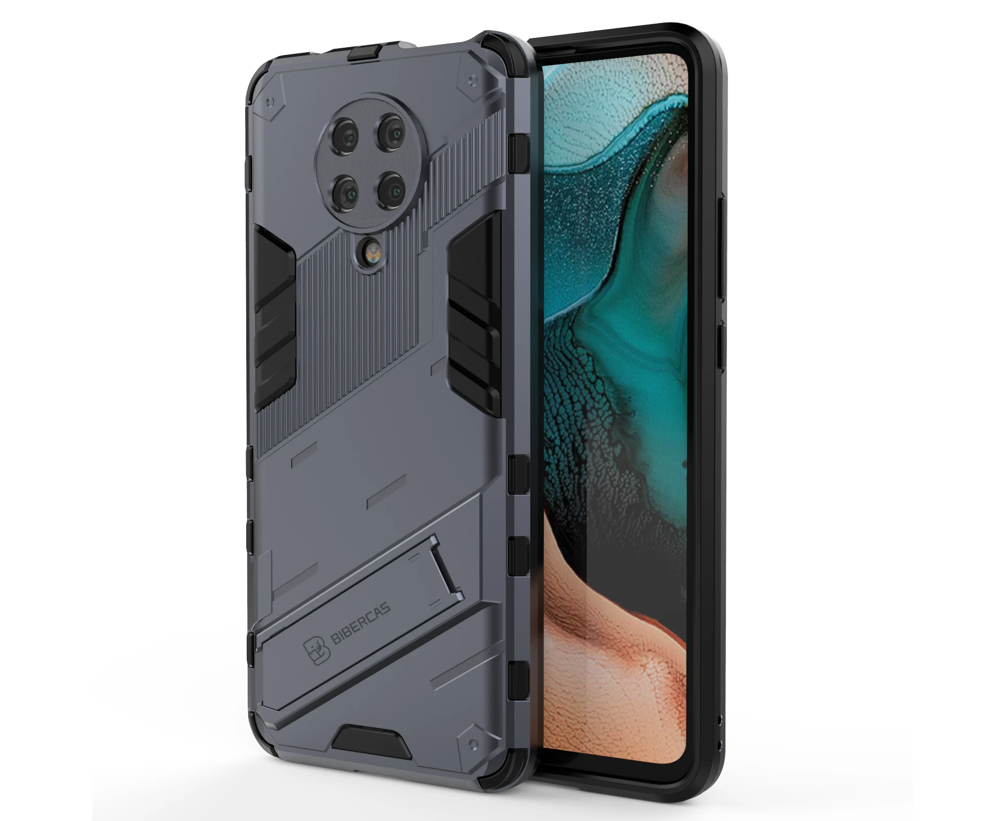 HKXM Tough Armor Designed For Xiaomi Redmi K30 Pro-Grey