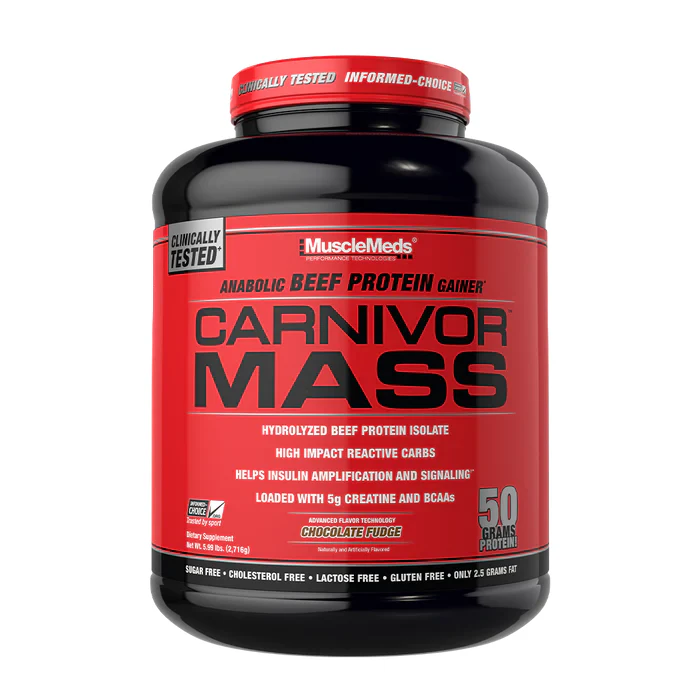 Musclemeds Carnivor Mass Gainer - Chocolate Fudge (5.99lb)