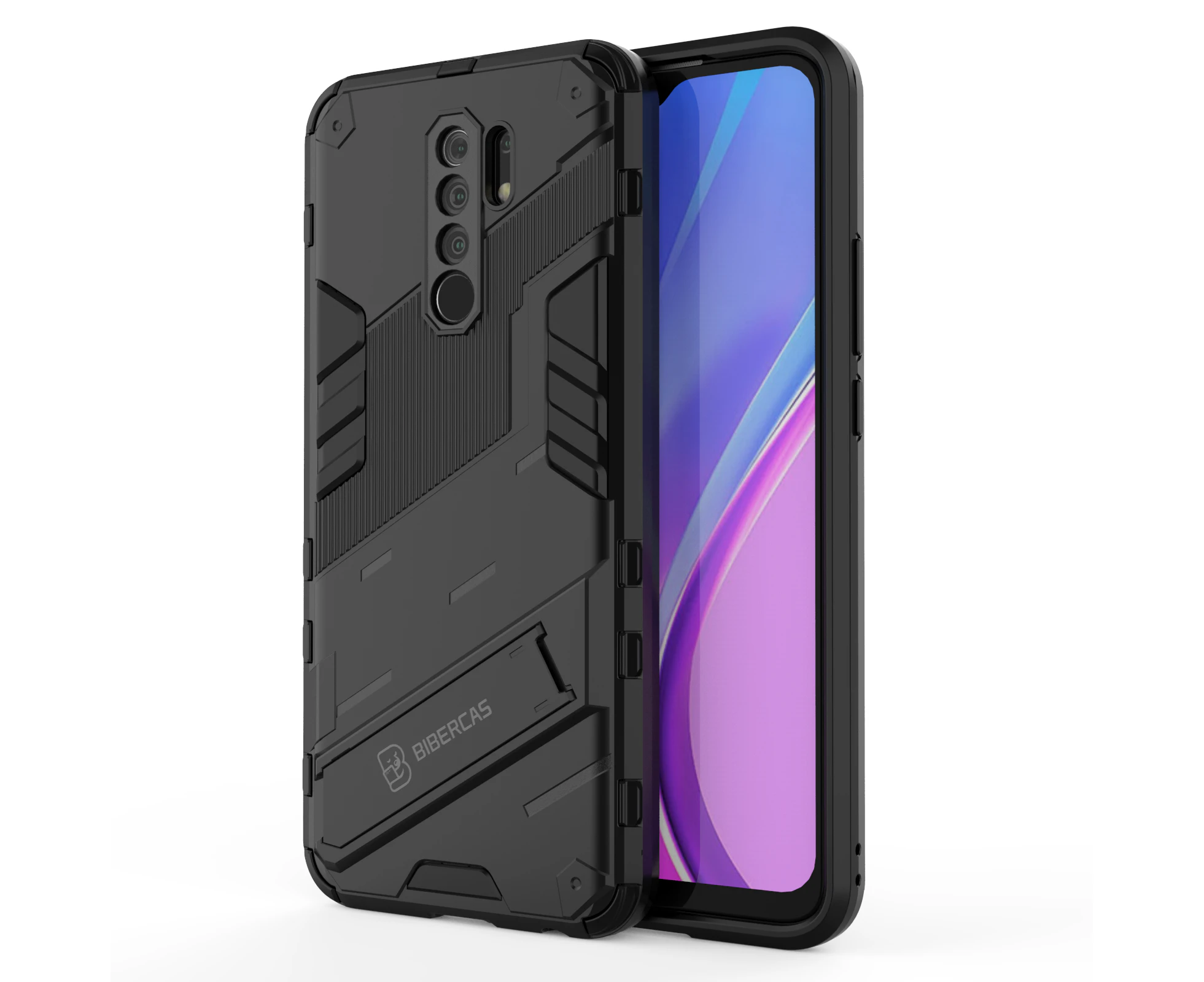 HKXM Tough Armor Designed For Xiaomi Redmi 9-Black