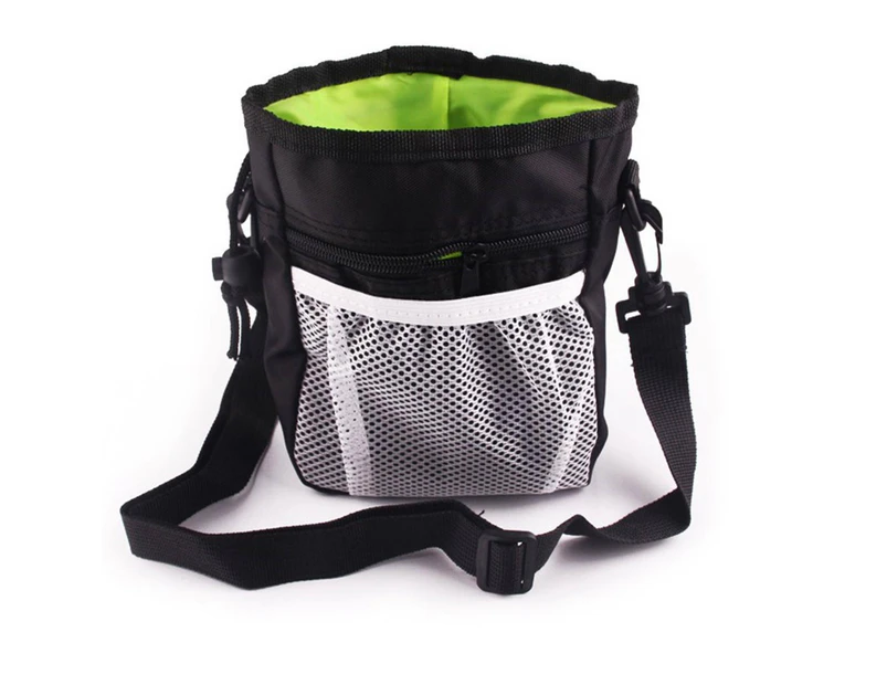 Friter Dog Treat Training Pouch Pet Training Bag Large Capacity Puppy Snack Waist Bags - Black