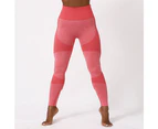 WeMeir Women's Seamless Yoga Pants Butt Lift Yoga Leggings High Waist Sports Pants Sports Workout Tights -Red
