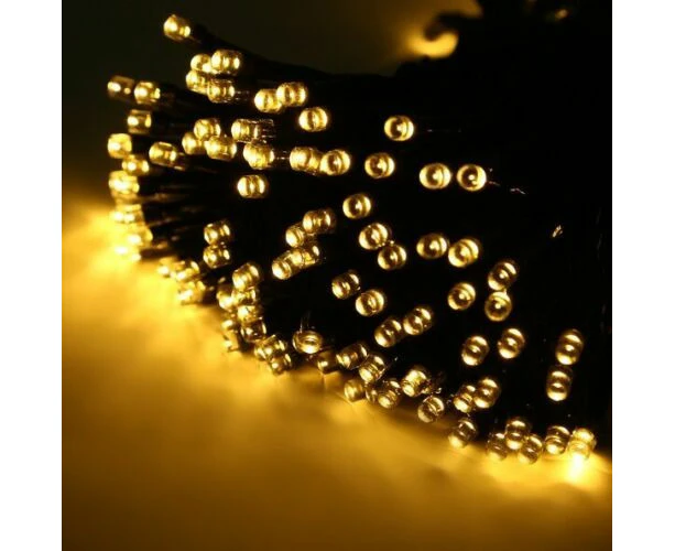 100 LED Solar String Lights  12M 8 Modes Outdoor Waterproof For Garden Tree Yard Christmas Wedding Party Decoration Warm White