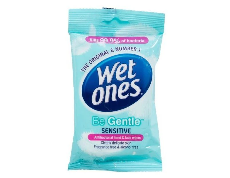 Wet Ones Be Gentle Sensitive Antibacterial Wipes 15 Wipes