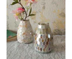 Mosaic Glass Vase Home Decor Accessories - Pink