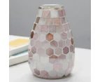 Mosaic Glass Vase Home Decor Accessories - Pink