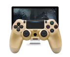 Wireless Game Controller Ps4 Controller Bluetooth Dual Head Head Handle Joystick Mando Game Pad For The Game Console 4 - Gold