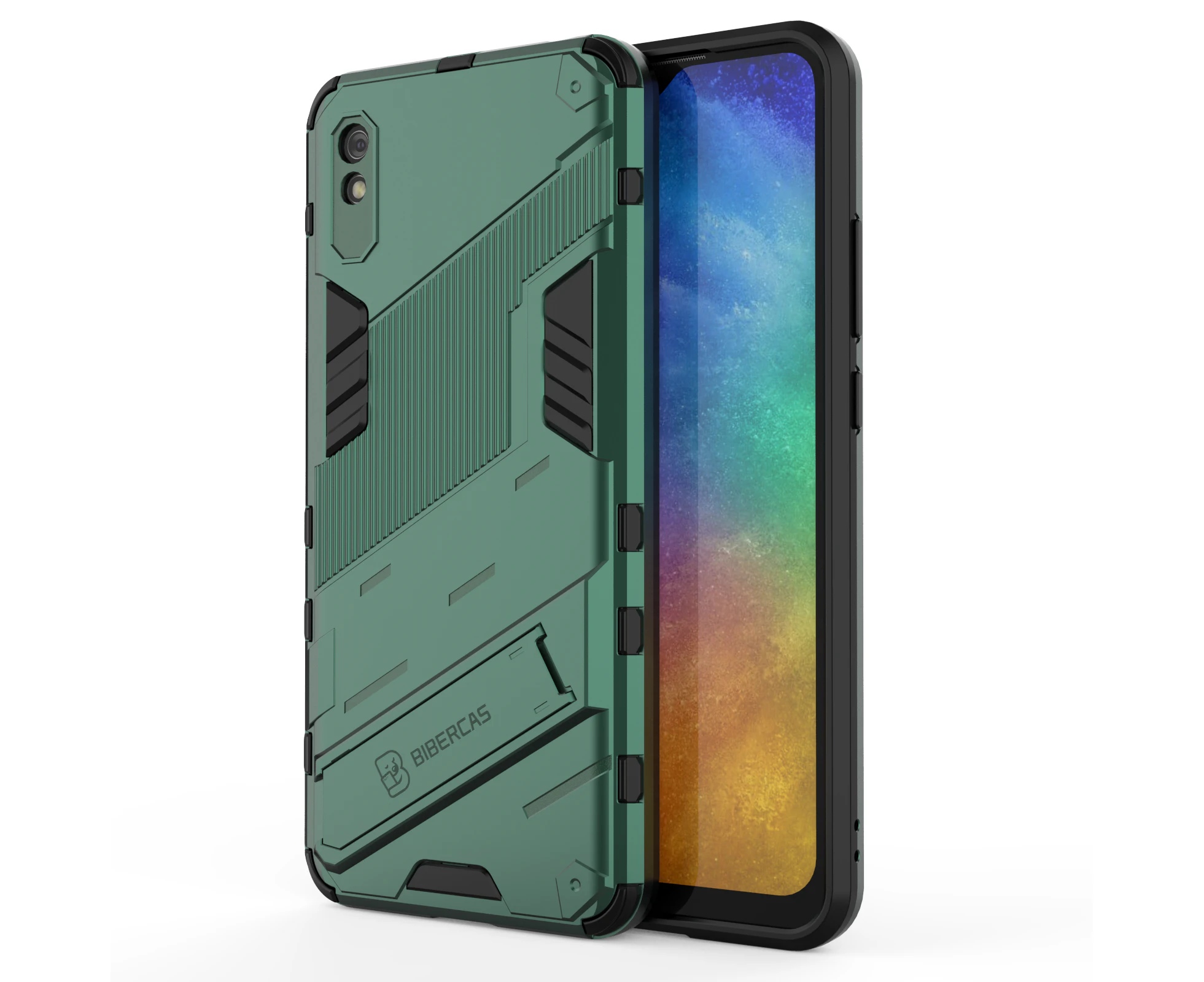 HKXM Tough Armor Designed For Xiaomi Redmi 9A-Green