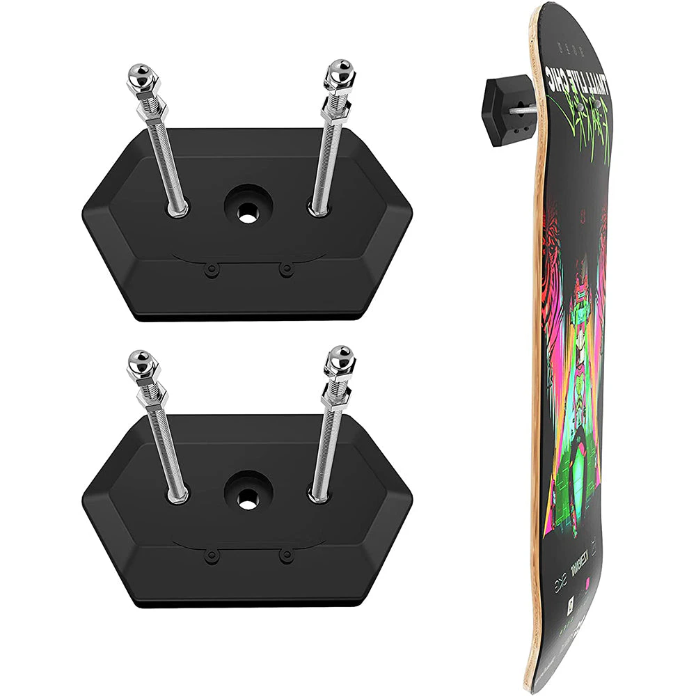 2Pcs Skateboard Deck Wall Mount Display Holder Skateboard Hangers