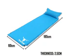 2 x Air Bed Self Inflating Mattress Sleeping Mat Camping Camp Hiking Joinable Bl