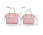 Bestier Fashion Portable Picnic Bento Bag Waterproof Oxford Cloth Lunch Bag-Pink