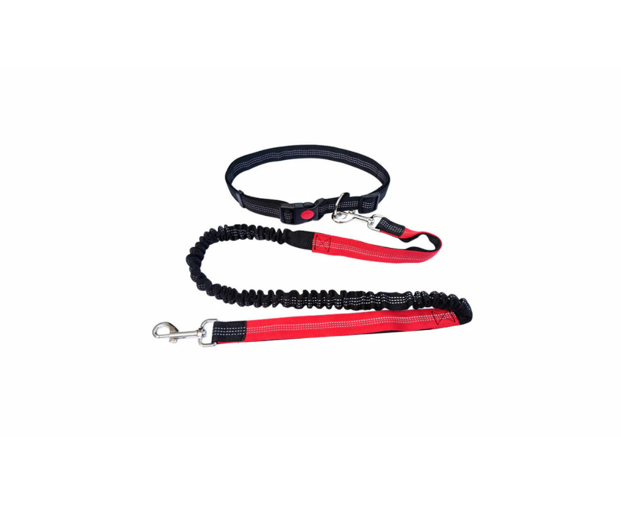 Hands Free Running or Walking Dog Lead- Red