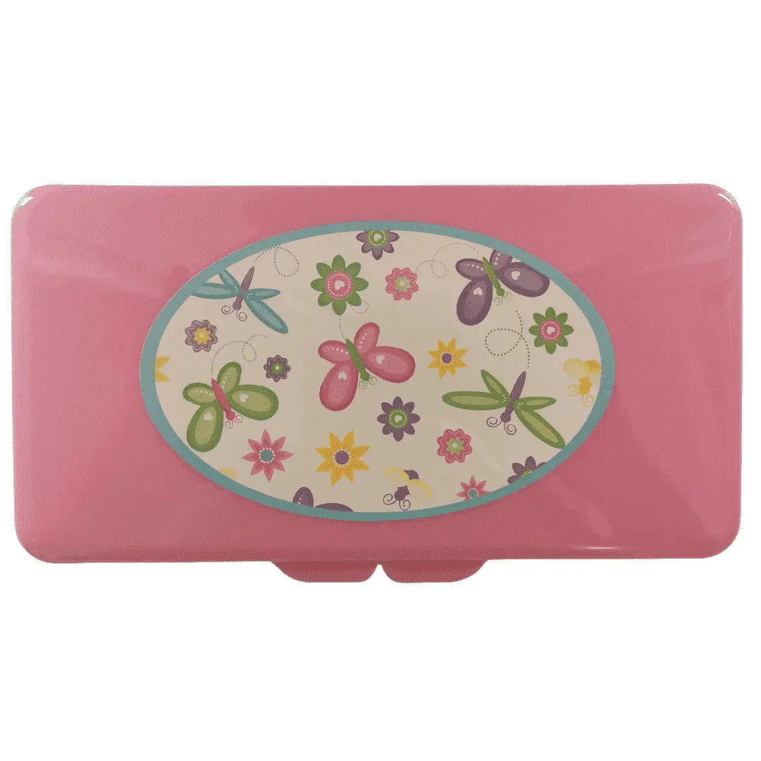 Cleaning Wipes Travel Dispenser - Empty - Pink