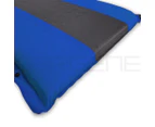 Double Self Inflating Mattress Sleeping Mat Air Bed Camping Hiking Joinable Blue