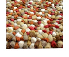 Handwoven Trendy Wool Rug-Jelly Bean-Autumn - Multi