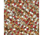 Handwoven Trendy Wool Rug-Jelly Bean-Autumn - Multi