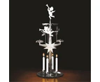 Dakota Angel Chimes with 4x Candles (Silver Plated)
