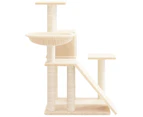 vidaXL Cat Tree with Sisal Scratching Posts Cream 82 cm