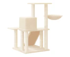 vidaXL Cat Tree with Sisal Scratching Posts Cream 82 cm