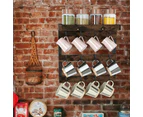 Wall Mounted Coffee Mug Rack Holder with 12Hook Display Storage Collection Shelf