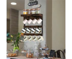 Wall Mounted Coffee Mug Rack Holder with 12Hook Display Storage Collection Shelf