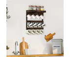 Wall Mounted Coffee Mug Rack Holder with 12Hook Display Storage Collection Shelf