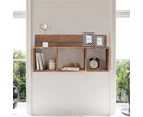 Natural Wood Floating Cube Shelves Wall Decor Square Shelves Storage Display Rack