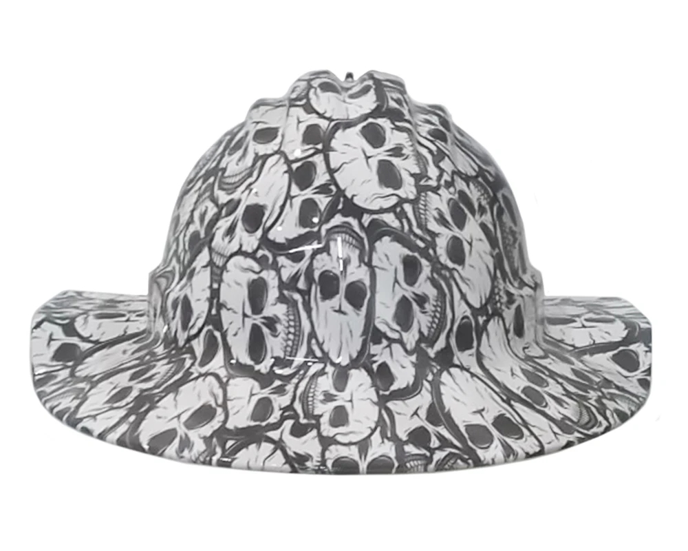 Cool Hard Hats Unisex SKULLS Broadbrim Safety Hard Hat