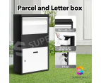 Lockable Post Parcel Letter Mail Security Storage Box Package Letterbox Mailbox