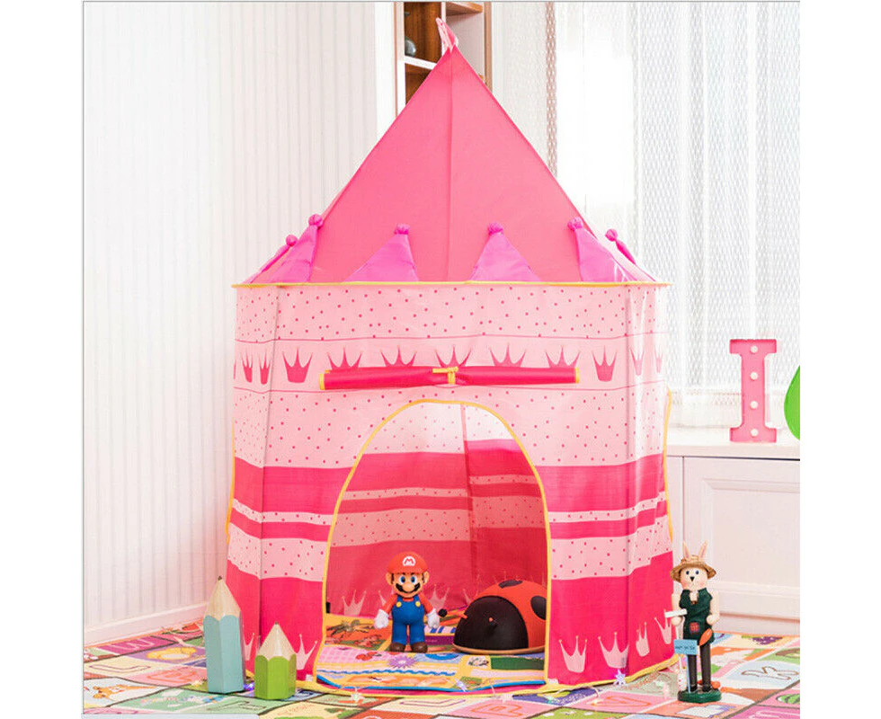 Kids Playhouse Play tent Pop Up Castle Princess Indoor Outdoor Girls Boys Gift