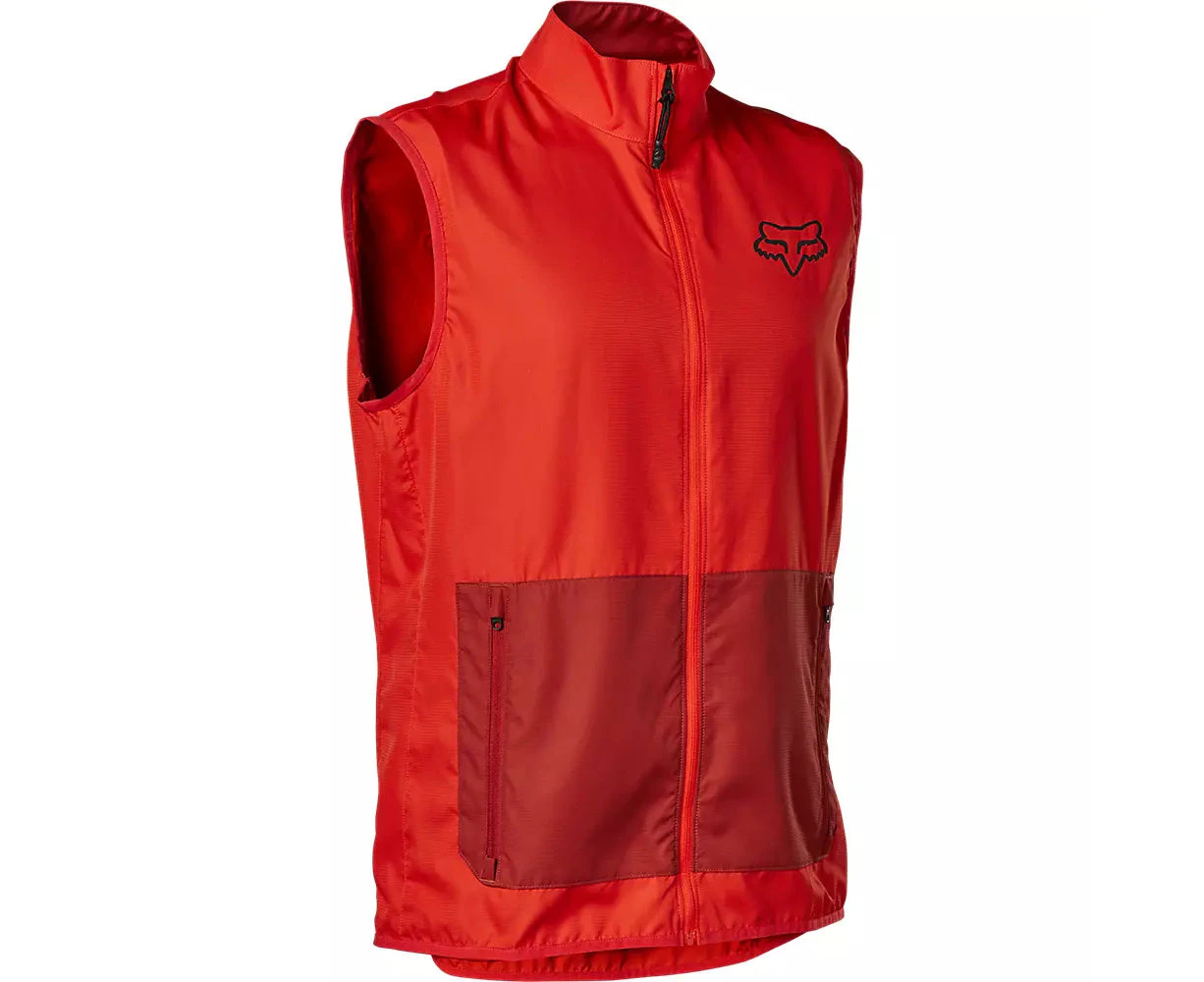 Fox Ranger Wind Mens Vest - Red Clay