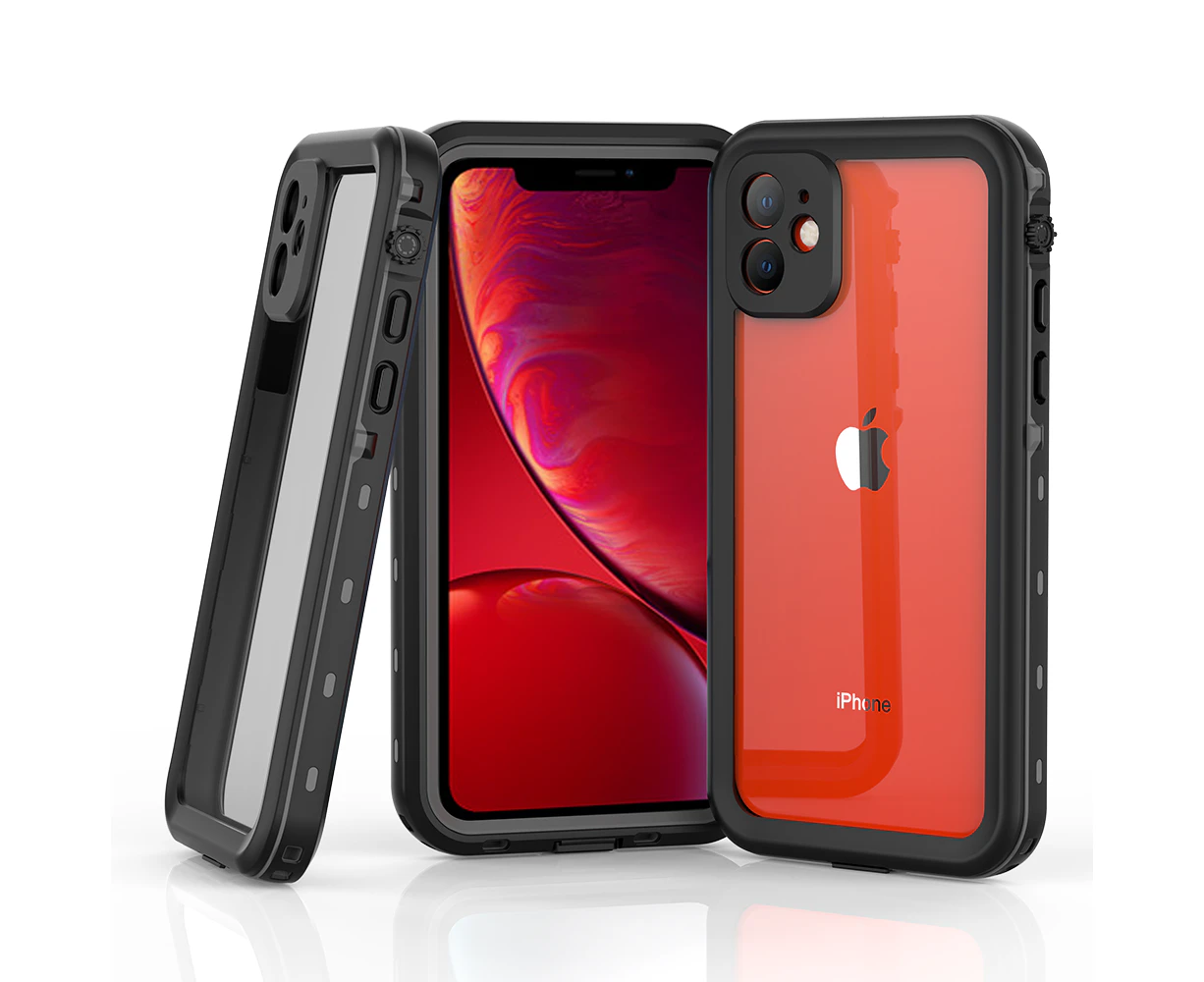 RedPepper iPhone XR 6.1" Dot IP68 Waterproof Rugged Shockproof Case, Clear