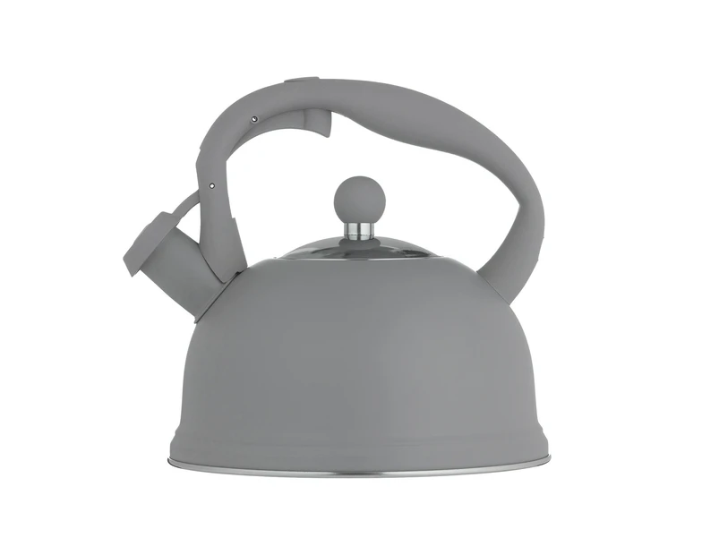 Typhoon Living Stainless Steel Whistling Kettle 1.8L - Grey