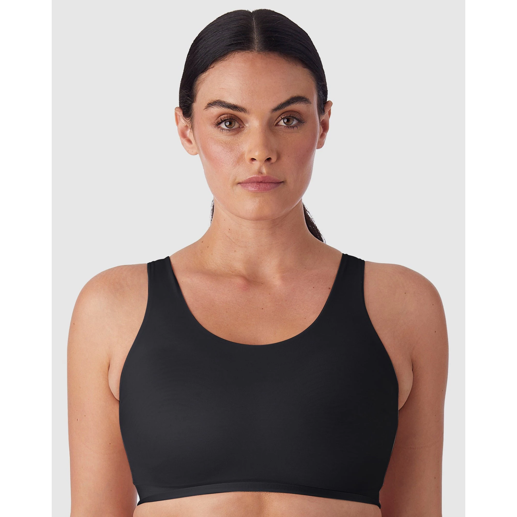 Cupid Shapewear Skin Benefit Crop Top Style Shapewear Bra with Aloe - Black