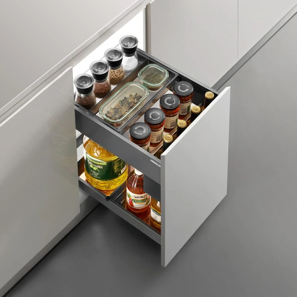 HIGOLD Shearer Luxe Pull Out Kitchen Cupboard Organiser - Fits 450mm