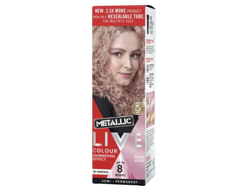 Schwarzkopf Live Colour Metallic Rose Gold 75mL