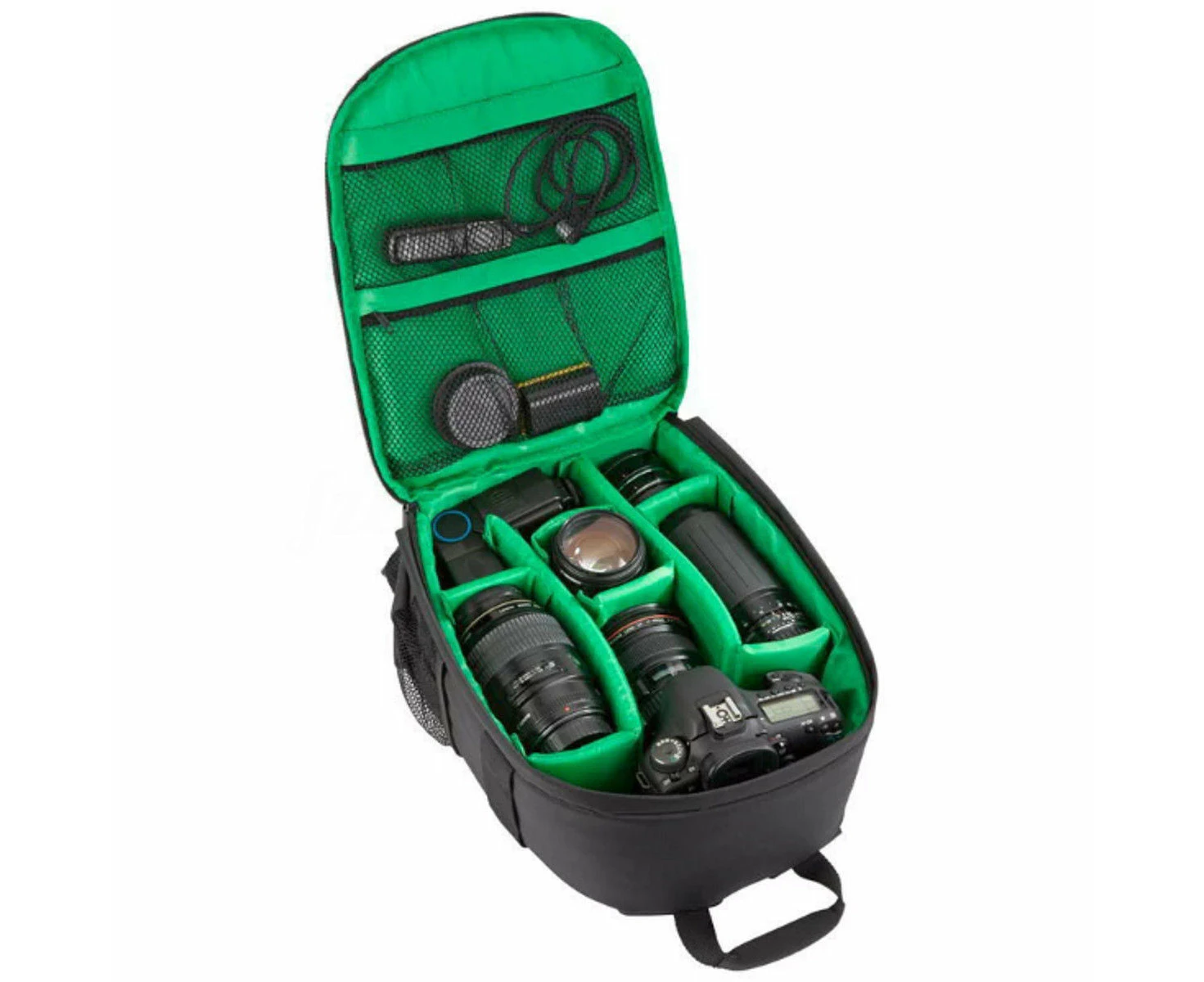 Waterproof DSLR SLR Case Camera Backpack Shoulder Bag For Canon  Nikon Sony - Green