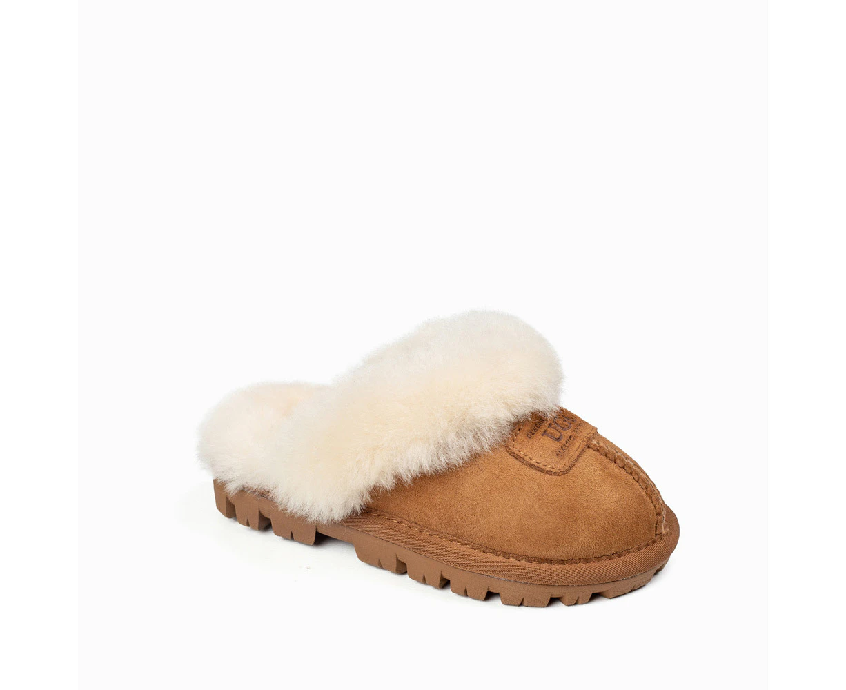 Ozwear Ugg Kids Coquette Slippers - Chestnut