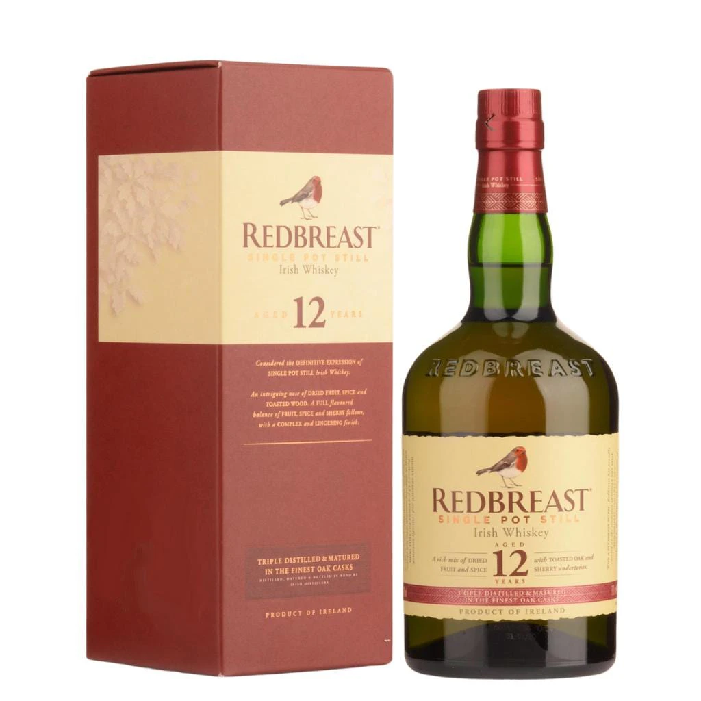 REDBREAST 12 YEAR OLD SINGLE POT IRISH WHISKEY 700ML