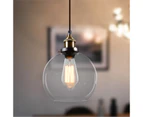 3X Clear Glass Pendant Light E27 Vintage Industrial Kitchen Bar Lamp Oculus