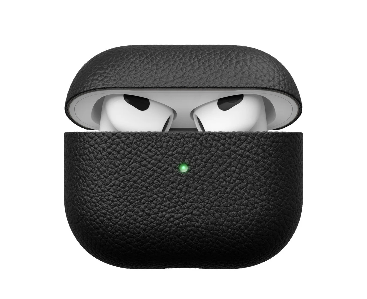 KeyBudz Artisan Series - Leather Case for AirPods 3 - Black